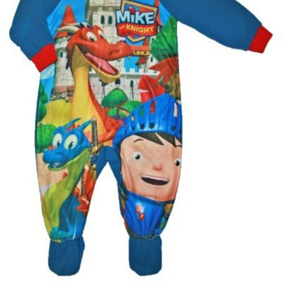 AME Mike The Knight Baby Boys Footed Blanket Sleeper Pajama 12m - NEW - Picture 2 of 4